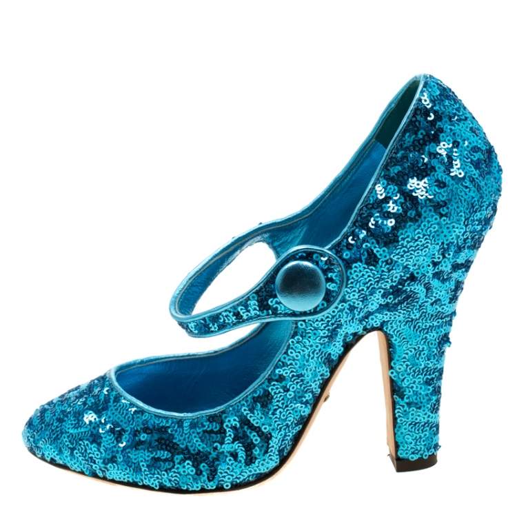 Blue sparkly sale pumps