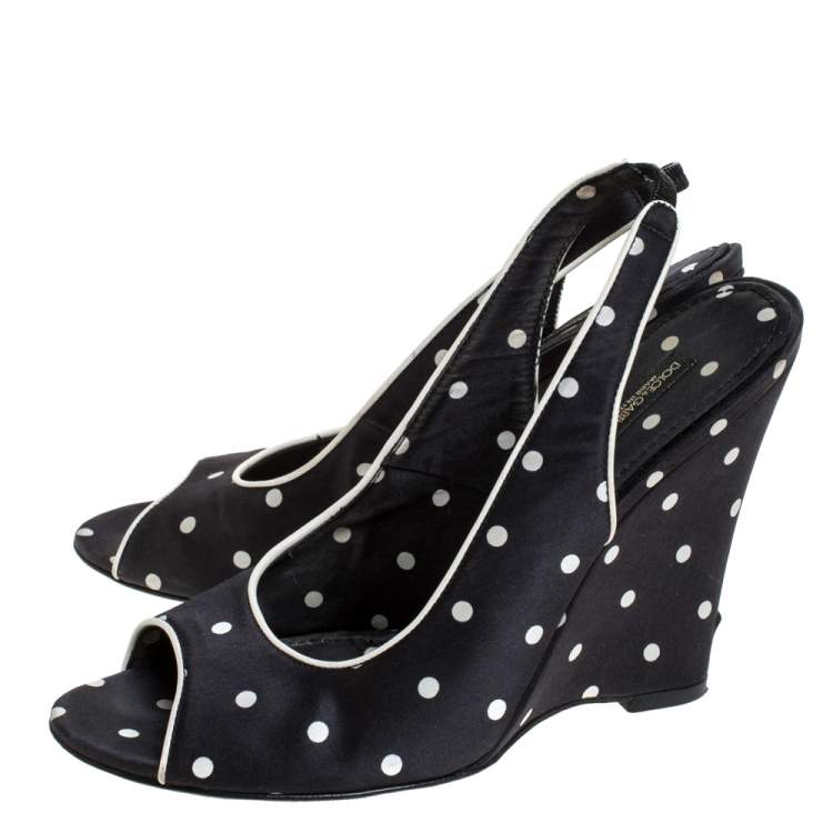 polka dot wedges