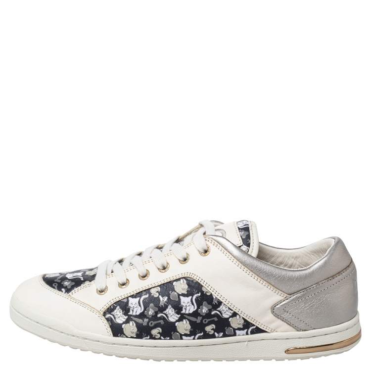 Pre Owned Dolce & Gabbana Black/Grey Leather Low Top Sneakers Size 40