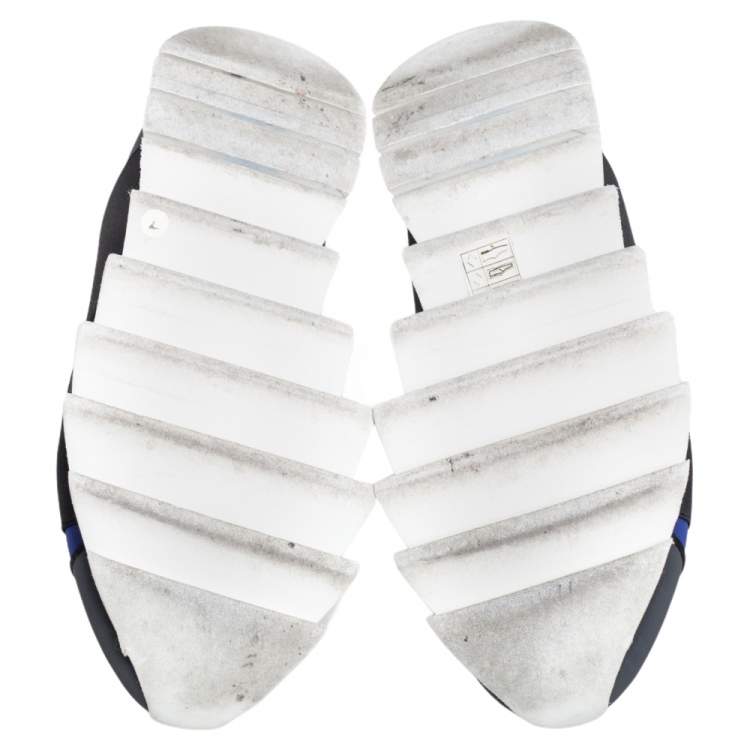 مملوكة مسبقًا Dolce & Gabbana Tricolor Fabric and Elastic Band Ibiza Slip On Sneakers Size 37.5
