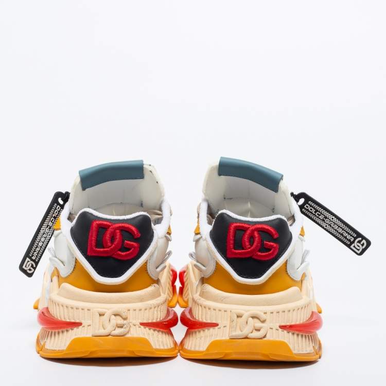 مملوكة مسبقًا Dolce & Gabbana Multicolor Neoprene and Suede Airmaster Sneakers Size 37