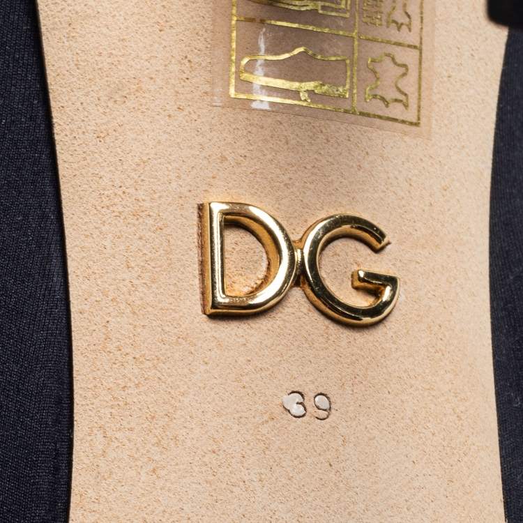 Pre Owned Dolce & Gabbana Black Neoprene Pumps Size 39