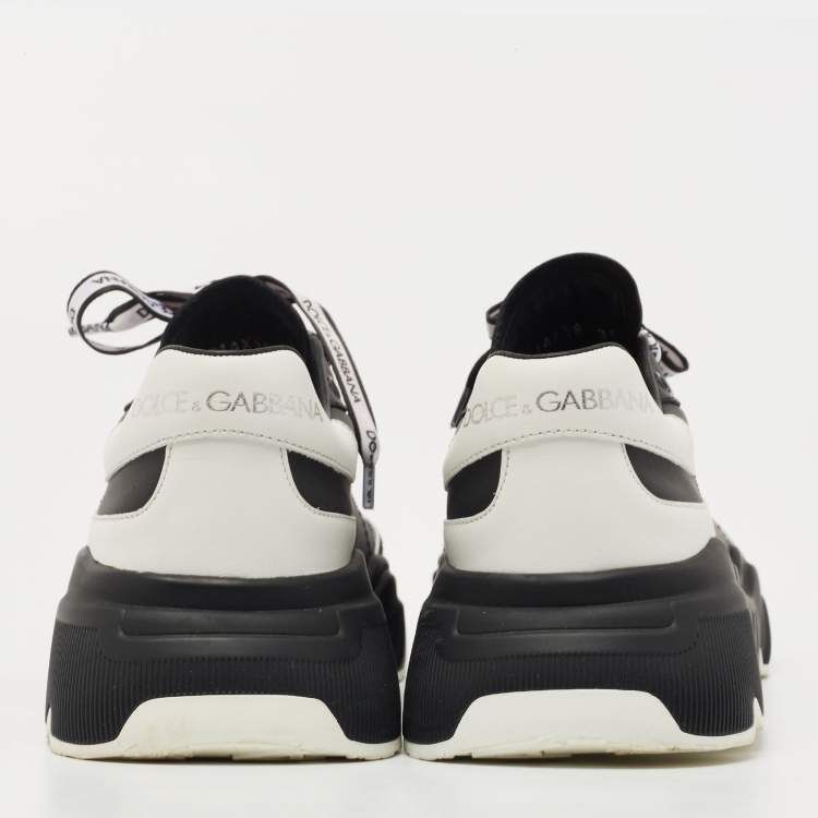 Pre Owned Dolce & Gabbana Black And White Daymaster Sneakers Size 36