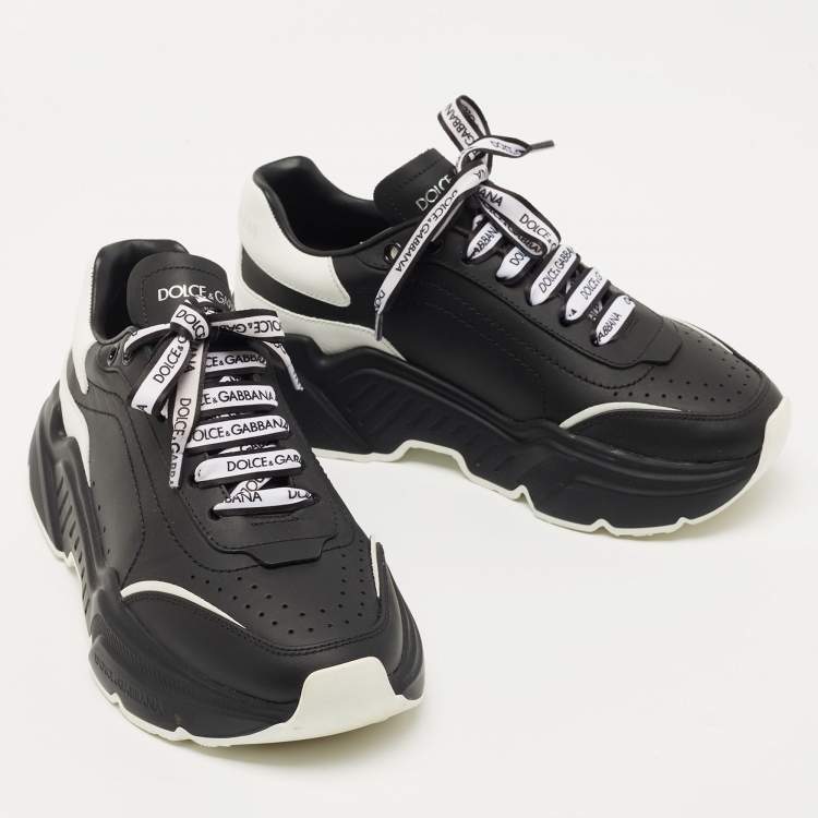 Pre Owned Dolce & Gabbana Black And White Daymaster Sneakers Size 36