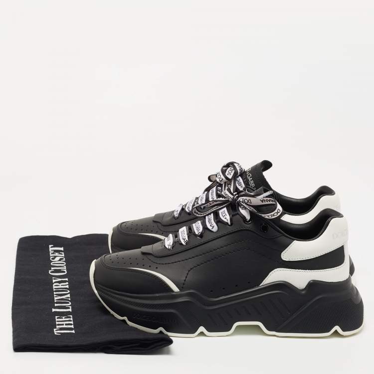 Pre Owned Dolce & Gabbana Black And White Daymaster Sneakers Size 36