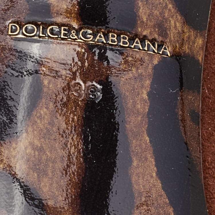 Pre Owned Dolce & Gabbana Brown Nubuck Leather Pointed Toe Pumps Size 38
