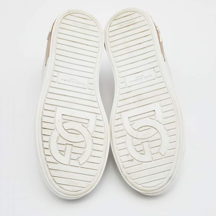 Pre Owned Dolce & Gabbana White  Portofino Low Top Sneakers Size 36