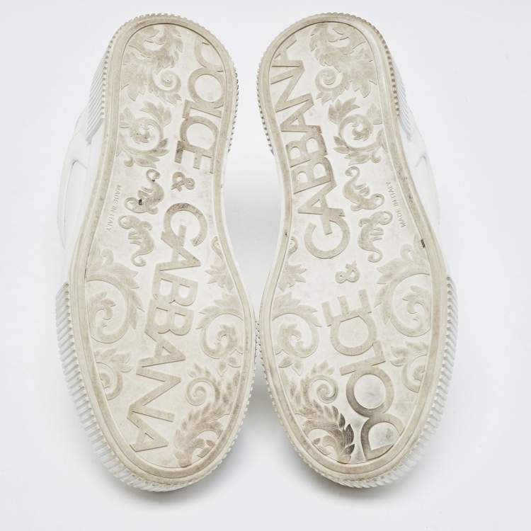 Pre Owned Dolce & Gabbana White Leather Roma Sneakers Size 38