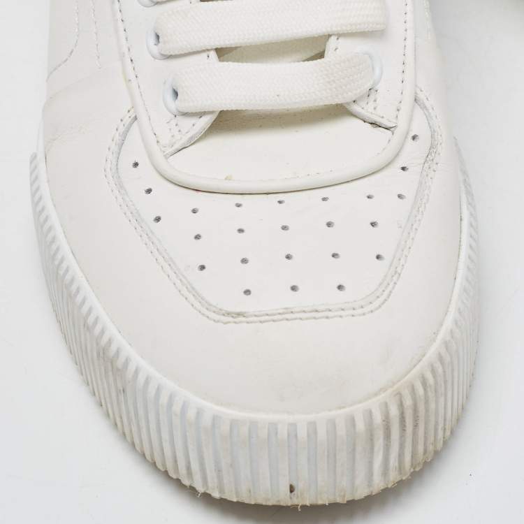 Pre Owned Dolce & Gabbana White Leather Roma Sneakers Size 38