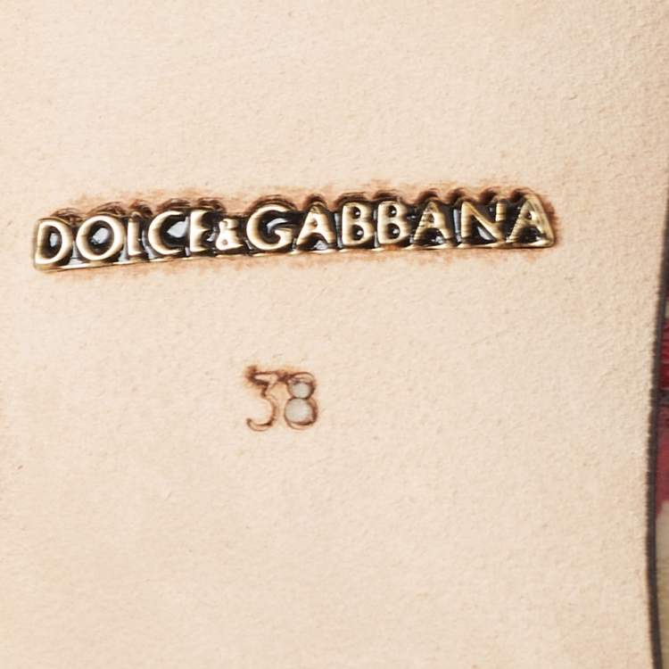 مملوكة مسبقًا Dolce & Gabbana Multicolor Floral Print Patent Leather Pointed Toe Pumps Size 38