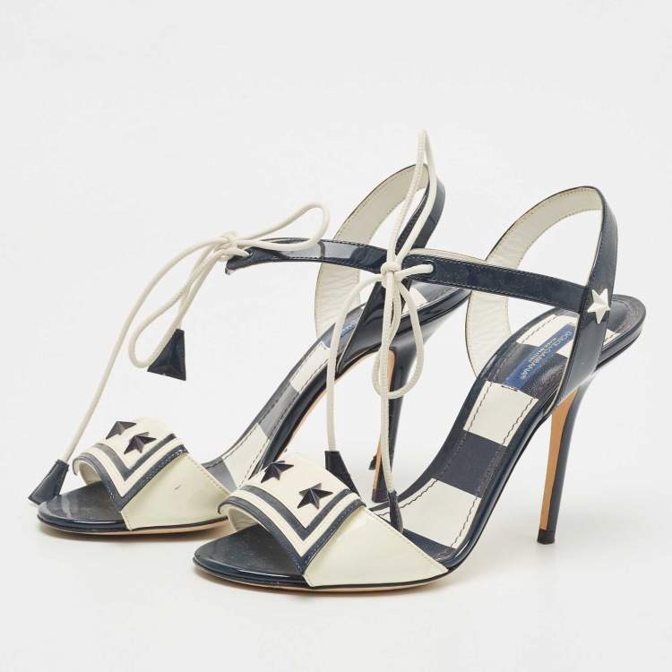 Bold Soul Navy Strappy Heeled Platform Sandals With Diamante Buckles – Club  L London - USA