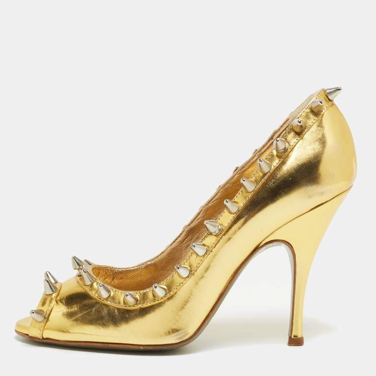 2023 Elegant Women Bling Silver 7.5cm High Heels Pumps Female Luxury Tacons  Gold High Heels Scarpins Wedding Prom Shoes Big Size