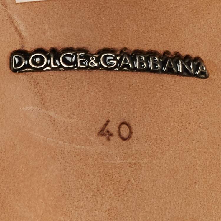 Pre Owned Dolce & Gabbana Black Lace Bellucci Pumps Size 40 