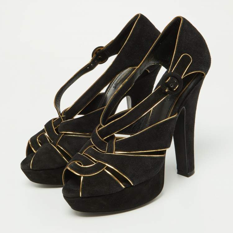 New Look Strappy Platform Sandals in Black | Lyst UK