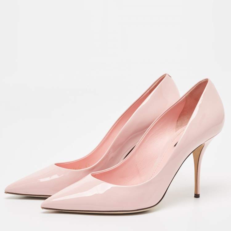 Dolce & Gabbana Pink Patent Leather Pumps Size 41 Dolce