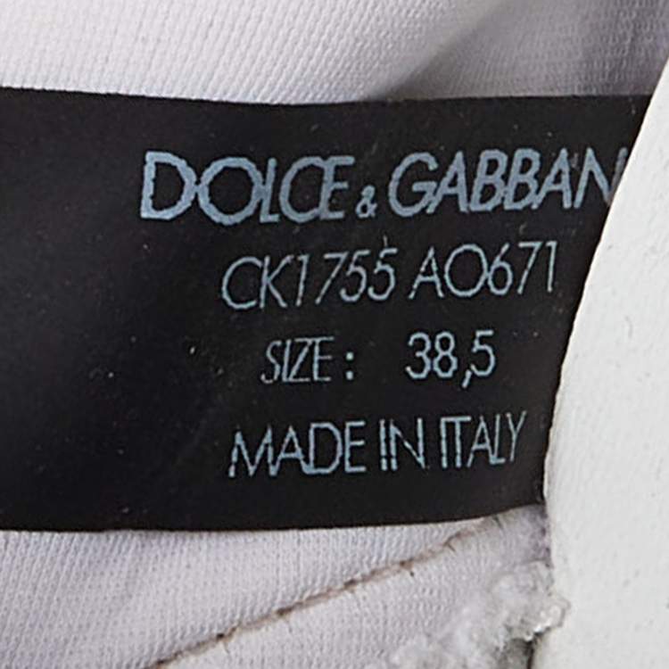 Pre Owned Dolce & Gabbana Multicolor Fabric NS1 Sneakers Size 38.5