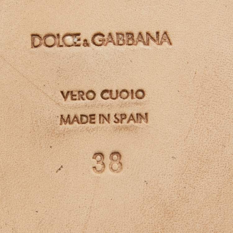 Pre Owned Dolce & Gabbana Pink Lurex Fabric Espadrille Flats Size 38