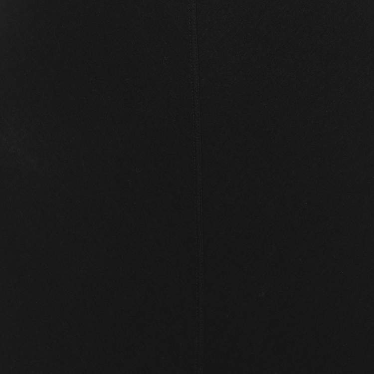 Pre Owned Donna Karan Black Jersey Floor Length Flare Skirt S