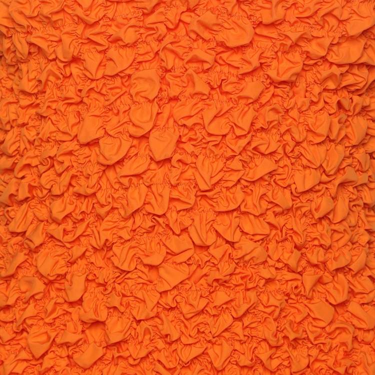 Pre Owned Dries van Noten Orange Cotton Poplin Top M