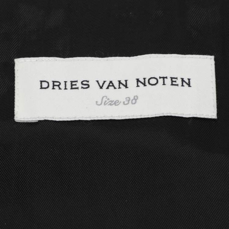 Pre Owned Dries van Noten Multicolor Feather Blend Roya Jacket M
