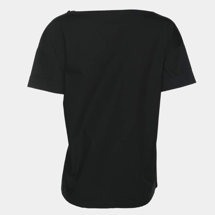 Tシャツ・カットソー DRIES VAN NOTEN JERSEY CREW NECK T-SHIRT Dries van Noten Black Cotton Crew Neck T-Shirt M Dries van