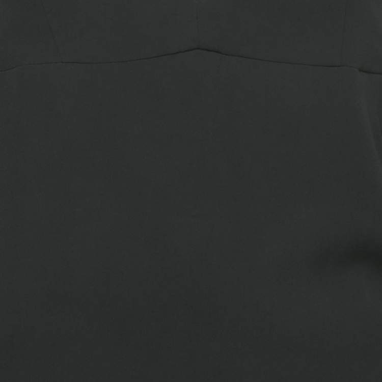 Pre Owned Dries van Noten Black Tulle and Crepe Blouse M