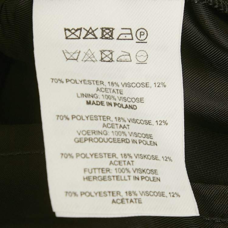 Pre Owned Dries van Noten Black Tulle and Crepe Blouse M