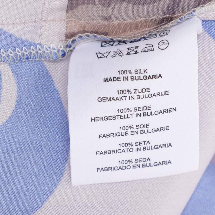 Pre Owned Dries van Noten Multicolor Printed Silk Blouse S