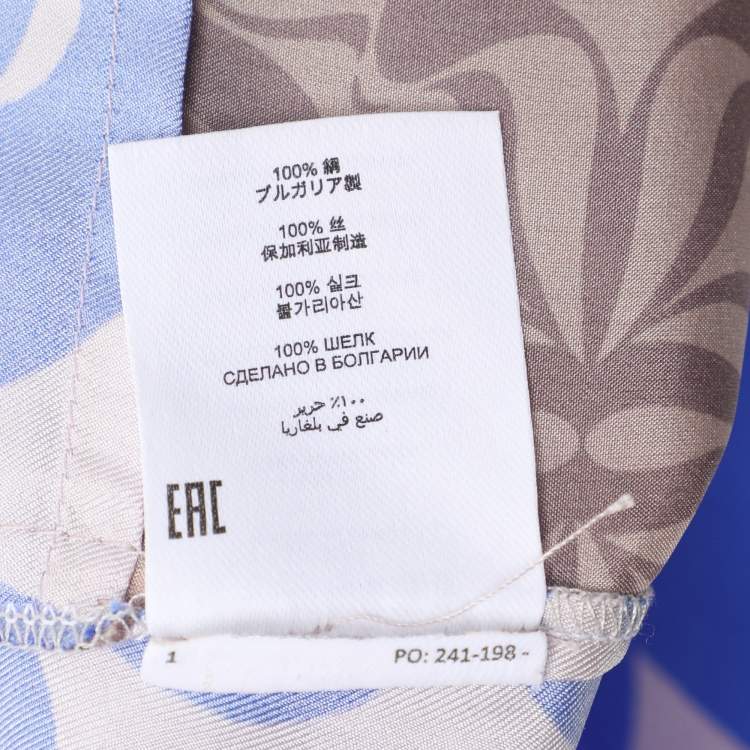 Pre Owned Dries van Noten Multicolor Printed Silk Blouse S