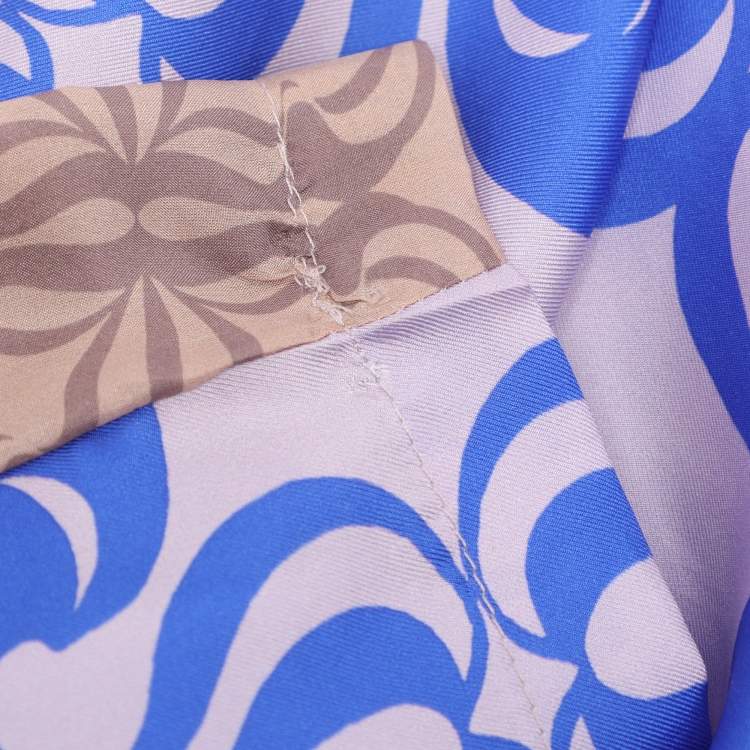 Pre Owned Dries van Noten Multicolor Printed Silk Blouse S