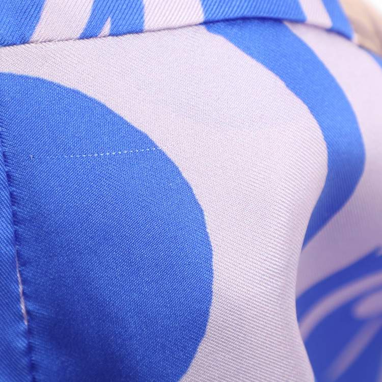 Pre Owned Dries van Noten Multicolor Printed Silk Blouse S