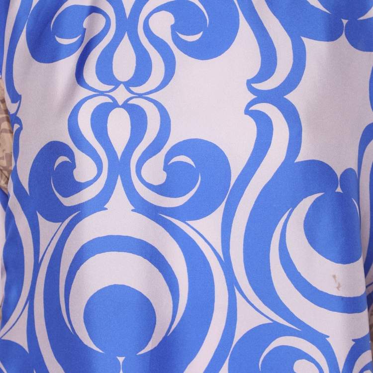 Pre Owned Dries van Noten Multicolor Printed Silk Blouse S