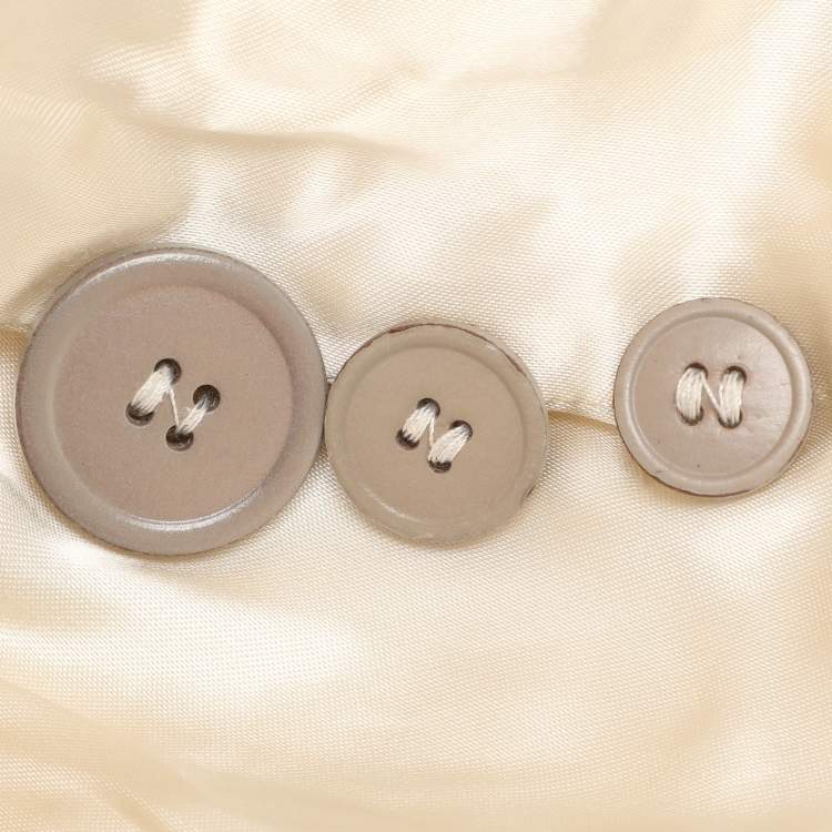 Pre Owned Dries van Noten Cream Jacquard Wool Belted Long Coat M