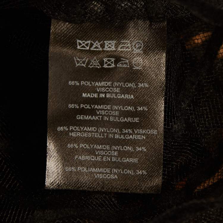 Pre Owned تنورة دريز فان نوتن تول شفاف مخطط سوداوي بقلم رصاص صغيرة