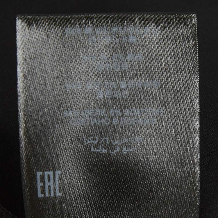 مملوكة مسبقًا Dries van Noten Black Stretch Silk Mini Skirt S