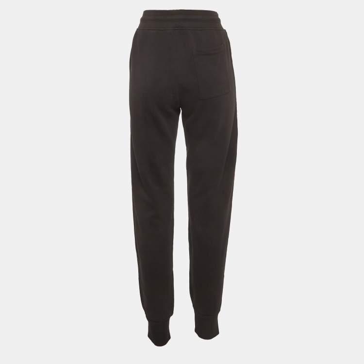 Pre Owned Dries van Noten Black Jersey Sweat Pants L