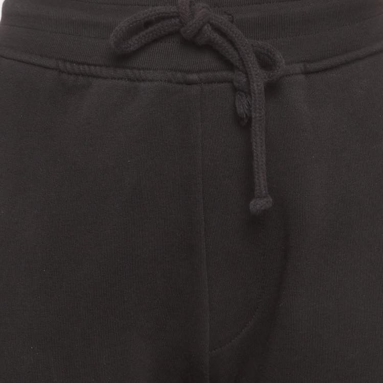 Pre Owned Dries van Noten Black Jersey Sweat Pants L