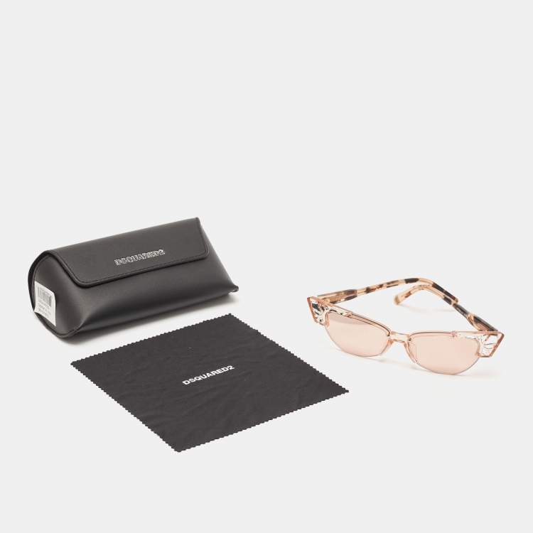 Pre Owned Dsquared2 Light Pink Bella Butterfly Sunglasses