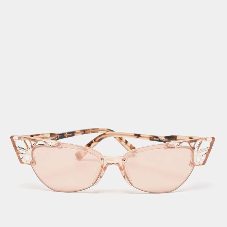 Pre Owned Dsquared2 Light Pink DQ0341 Bella Butterfly Sunglasses