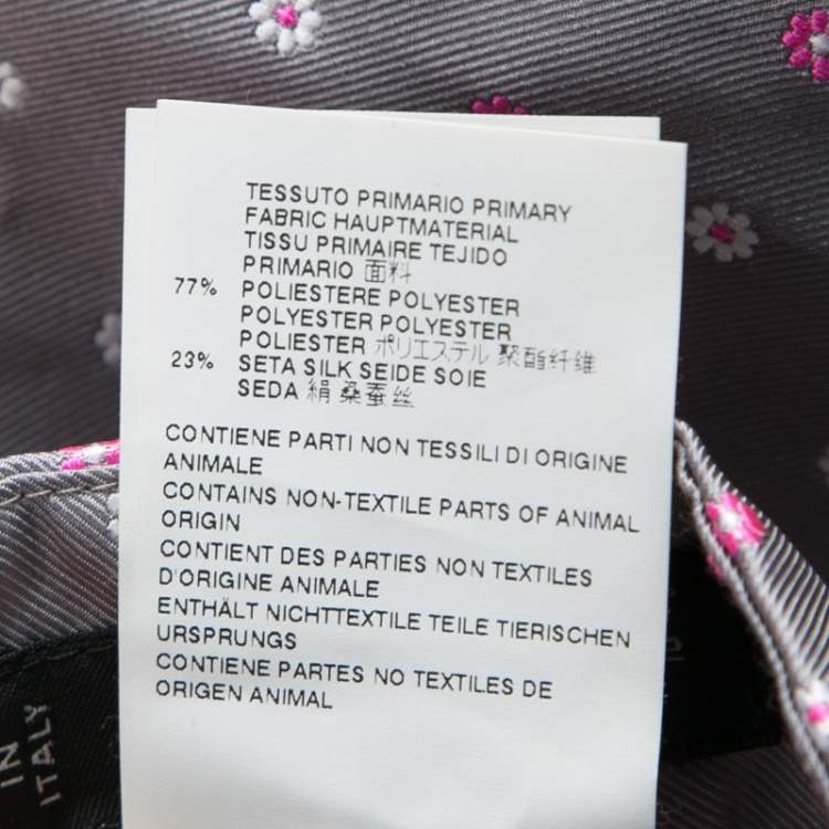 Pre Owned Dsquared2 Grey Contrast Floral Pattern Jacquard Pants XXL