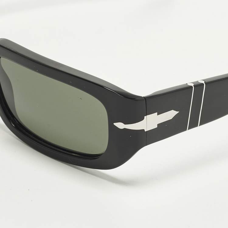 Pre Owned Persol Black MEL 3385 S Rectangle Sunglasses