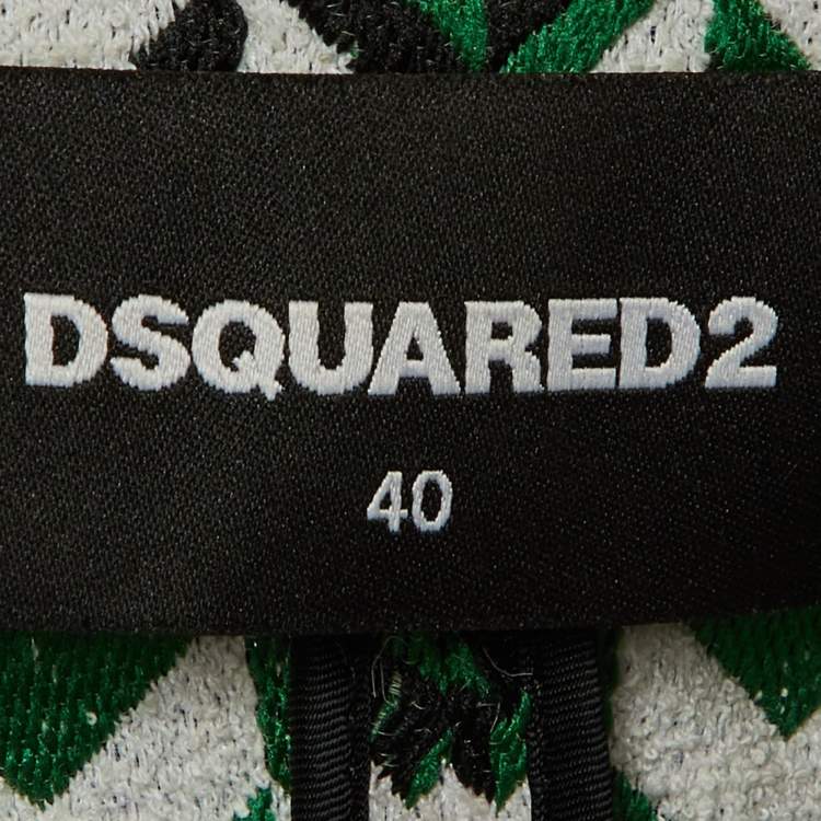 Pre Owned Dsquared2 Tricolor Chevron Pattern Cotton Blend Jacket S