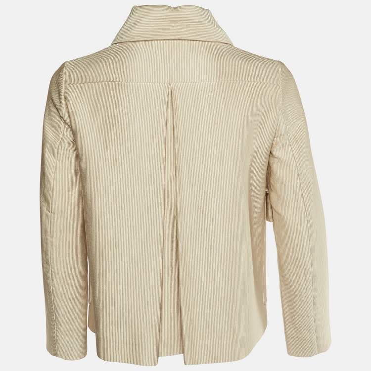 Pre Owned Dsquared2 Beige Corduroy Button Front Jacket M