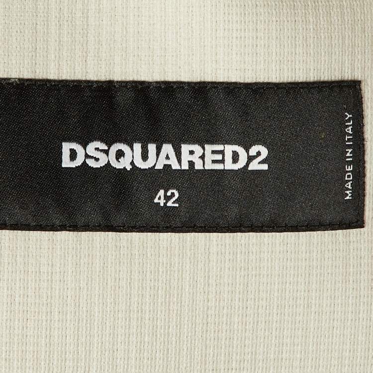 Pre Owned Dsquared2 Beige Corduroy Button Front Jacket M
