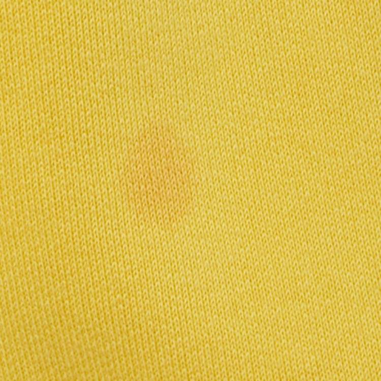 Pre Owned DSquared2 Yellow Logo Print Cotton Hooded Sweatshirt M