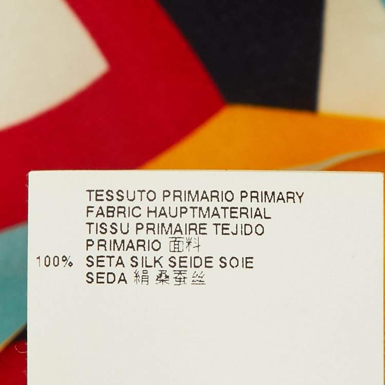 Pre Owned Dsquared2 Multicolor Printed Silk Pleated Midi Skirt S