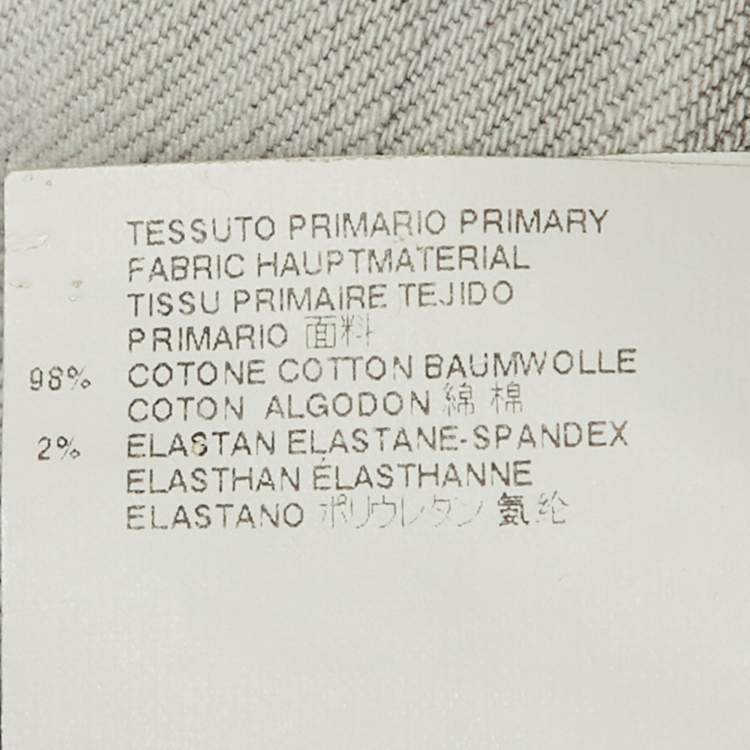 Pre Owned Dsquared2 Grey Denim Medium Waist Skinny Jeans M/Waist 33"