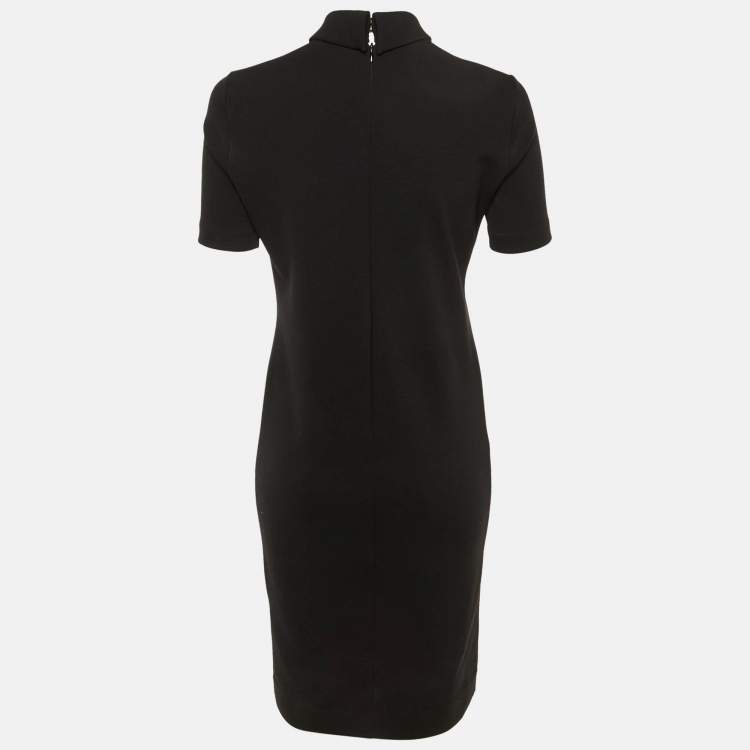 Pre Owned Dsquared2 Black Wool Bodycon Dress S