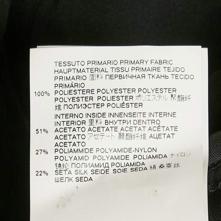 Pre Owned Dsquared2 Black Embellished Velvet Wrap Blazer S 