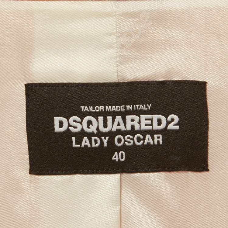 Pre Owned Dsquared2 Pink Crepe Lady Oscar Suit S